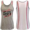 HEYO Women's Baseball Mom Grey-a1 Sleeveless Letter Print Tank Top view 3