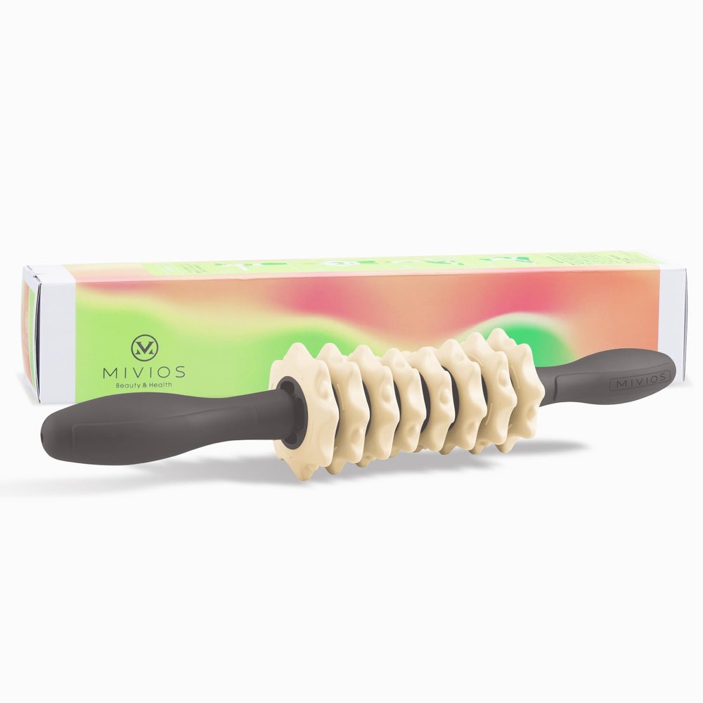 Alinco (Amazon.co.jp Exclusive) MIVIOS Stick Roller, Custom, Replaceable Point Press, Myofascial Roller, Myofascial Release, Stretch, Custom Stick, Mibios, Mibios, AMV301C, Silky Cream