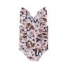 Muasaaluxi Toddler Baby Girl Swimsuit Cow Print Ruffle Swimwear One Piece Bathing Suit Beachwear Western Summer Clothes 18M-6T (Pink, 18-24 Months) view 1