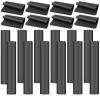 LEIFIDE 10 Pack Yoga Mats Bulk, 68'' x 24'' x 4mm Thick Yoga Mats for Kids and Adult Gym Bundle Latex Free Exercise with Non Slip Texture for Outdoor Pilates or Workout(Black) view 1
