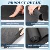 LEIFIDE 10 Pack Yoga Mats Bulk, 68'' x 24'' x 4mm Thick Yoga Mats for Kids and Adult Gym Bundle Latex Free Exercise with Non Slip Texture for Outdoor Pilates or Workout(Black) view 4