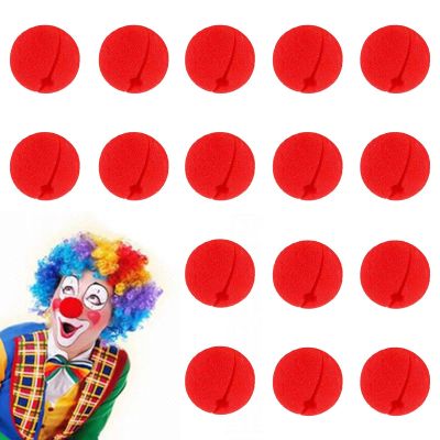 Clown Nose Foam Red Nose Red Sponge Noses for Red Noseday Cosplay Christmas Halloween Carnival 16 Pcs