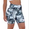 ODODOS 8" Tummy Control Biker Shorts for Women with Pockets High Waist Running Workout Athletic Yoga Shorts, Crosstalk Navy, X-Large view 2