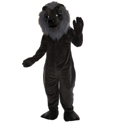 Grey Lion Mascot Costume Cosplay Cartoon Character Suit