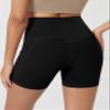ODODOS 5" Tummy Control Biker Shorts for Women with Pockets High Waist Athletic Workout Yoga Shorts, Black, Small view 3