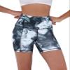 ODODOS 5" Tummy Control Biker Shorts for Women with Pockets High Waist Athletic Workout Yoga Shorts, Crosstalk Navy, Large view 1