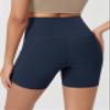 ODODOS 5" Tummy Control Biker Shorts for Women with Pockets High Waist Athletic Workout Yoga Shorts, Navy, Medium view 4