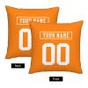Slaccvd Custom University Throw Football Pillow Cases(2Packs) Personalized Design Any Name and Number 18"X18" Basketball Fans Gift view 3