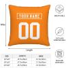 Slaccvd Custom University Throw Football Pillow Cases(2Packs) Personalized Design Any Name and Number 18"X18" Basketball Fans Gift view 4