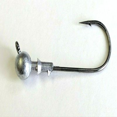 25 Unpainted X-Eye Ball Jig Head Bass Walleye Swimbait Lure Ultra Point Hook 3/16oz