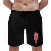 Blobfish Cherry Ice Cream Men's Swim Trunks Quick Dry Swimsuit Shorts Funny Beach Board Shorts with Pockets M view 1