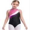 FEESHOW Leotards for Girls Sequins Sleeveless Dance Gymnastics Bodysuit Athletic Tank Top Bodysuit with Hairband Pink 8 Years view 4