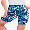 Woman Within Plus Size Stretch Cotton Bike Short - M, Black Watercolor Flowers view 2