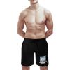 Argentina Football Soccer Men's Swim Trunks Quick Dry Swimsuit Shorts Funny Beach Board Shorts with Pockets L view 3