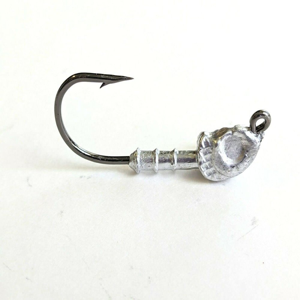 25 Unpainted Flats Minnow Jig Head Trout Bass Swimbait Lure Ultra Point Hook 1/16oz