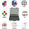 ALCYON 1600+ Baseball Card Storage Box, Sports Cards Holder Organizer Hard Plastic Display Case Compatible with Baseball/Football/for MTG/for PM for Collector (Bag Only)-Grey view 3