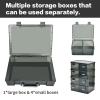 ALCYON 1600+ Baseball Card Storage Box, Sports Cards Holder Organizer Hard Plastic Display Case Compatible with Baseball/Football/for MTG/for PM for Collector (Bag Only)-Grey view 4