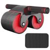 Automatic Rebound Abdominal Wheel With Kneeling Pad, Ab Wheel Roller With Mobile Phone Bracket For Abdominal Core Strength Training (Red) view 1