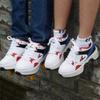 LDRFSE Double-Row Deform Wheel Automatic Walking Shoes Invisible Deformation Roller Skate 2 in 1 Male and Female Skating Shoes Multifunctional Outdoor Walking Sneakers White Blue view 4