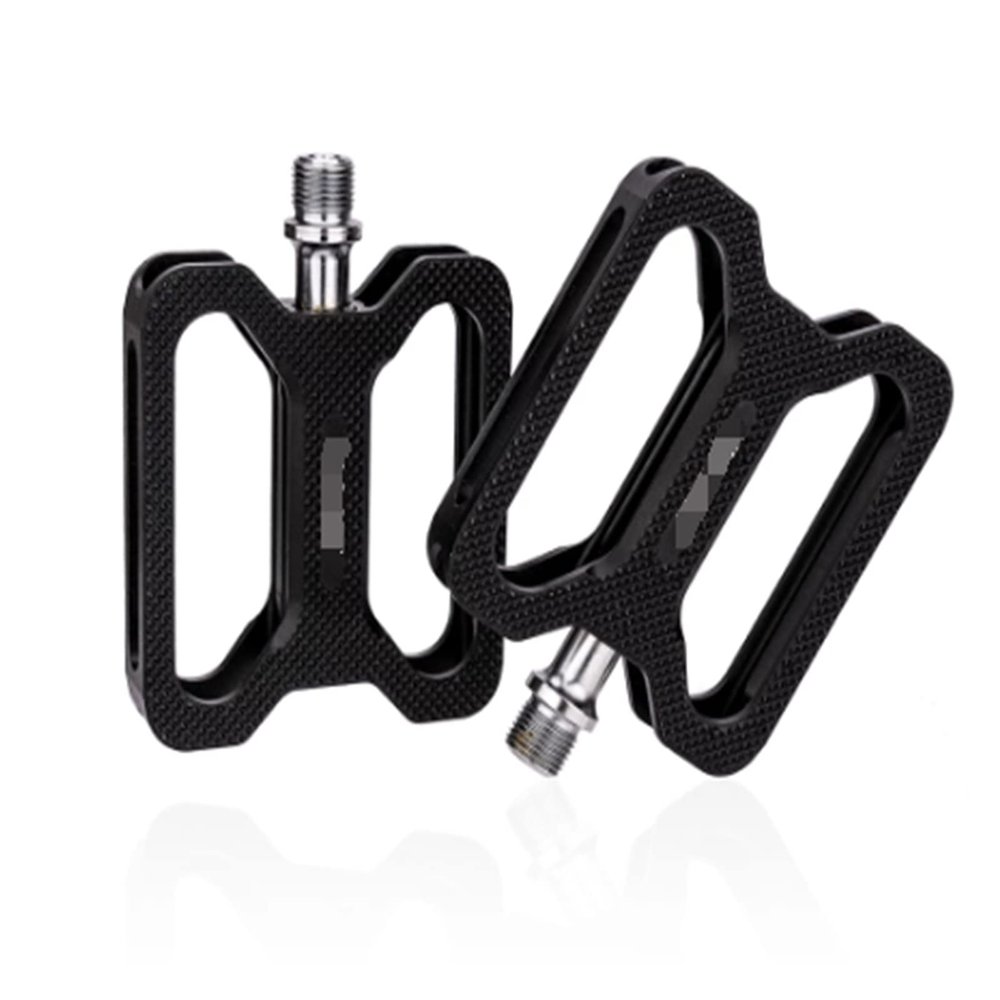TTRS Store Bike MTB Nailless Falt Pedal Aluminum Zero Pins No Rivet Treadle Antiskid CNC Smooth Bearings Fit for Bicycle Riding K624
