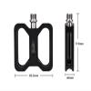 TTRS Store Bike MTB Nailless Falt Pedal Aluminum Zero Pins No Rivet Treadle Antiskid CNC Smooth Bearings Fit for Bicycle Riding K624 view 2