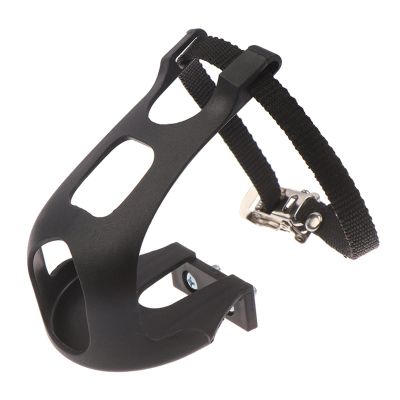 TTRS Store Fit for Bicycle Pedal Sports Fitness Equipment Accessories Cycling Road Bike Mountain 1*Bike Black Toe Clips with 1*Straps