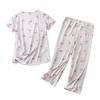 GTLY Womens Plus Size Pajama Set Cotton Sleepwear Tops with Capri Pants Casual and Fun Prints Pajama Sets view 2