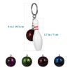 NOLITOY 10pcs Mini Bowling Ball Pin Keychains Pendant for Bag (Random Color) view 2