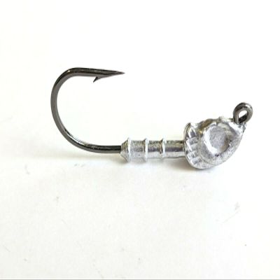 50 Unpainted Flats Minnow Jig Head Trout Bass Swimbait Lure Ultra Point Hook 1/4oz