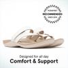 ABEO Oasis Thong Sandals For Women | Arch Support Sandals | Ball of Foot Pain Relief | Built-In Metatarsal Pads Women | Ball Of Foot Cushions for Women White, 8 Medium view 3