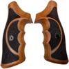 New Two Tones Wood Grip Compatible with Taurrus Raging Bull/Raging Hunter 454 460 480 500 Rough/Checker Padauk & Afzelia Wood #Rag08 view 1