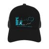 LIFANGMI Hope for A Cure Addiction Recovery Awareness Baseball Cap Breathable Curved Brim Mesh Caps Sun Visor Hip-Hop Hat Adjustable Trucker Hats for Men Women Black view 3