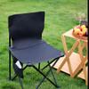 YASAT Outdoor Folding Chair Portable Folding Camping Chair Foldable Chair for Camping, Picnic, Lawn, Beach,Barbeques,Travel,and Fishing,Folding Chair with Side Pocket (Color : Black) view 4