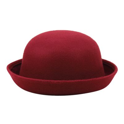 Womens Roll-up Brim Fedora Hat Elegant Adults Solid Hat Panama Bowler Hat Bucket Hat Mens Summer hat for Unisex Earflaps
