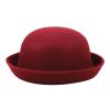 Womens Roll-up Brim Fedora Hat Elegant Adults Solid Hat Panama Bowler Hat Bucket Hat Mens Summer hat for Unisex Earflaps view 1