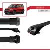 accessorypart Compatible with Skoda Yeti 2009-2017 ACE-1 Car Roof Rack Cross Bar Black Aluminium 2 Bars view 3