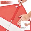 2 Pack Dive Flag 20"x 24" with Removable Stiffening Pole for Scuba Diving Spearfishing Freediving,Use with Float, Buoy, Boat, Flagpole,US Legal Size Diver Down Flag view 4