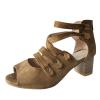 ZBYY Wedges Sandals for Women,Summer Casual T-Strap Open Toe Platform Sandals with Chunky Low Heel Dressy Beach Sandals view 2