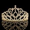 Andersons Gold Mirabella Tiara and Velvet Presentation Box Set, 2.875" gold rhinestone crown for Prom Queen, pageants, weddings, quinceaeras, birthdays, Sweet 16, homecoming, parties, and events view 2