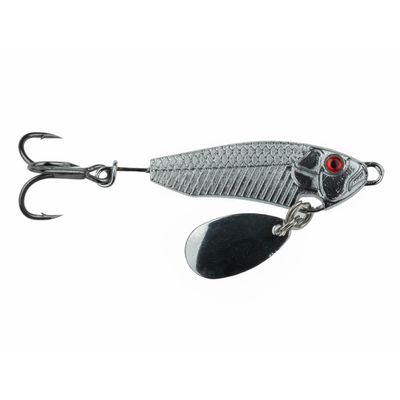 FREEDOM TACKLE Freedom Flash | Premium Zinc Body Flash Jig | High-Vibration & Flashing Bass Lure | Silver Chrome, 5/16 oz