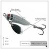 FREEDOM TACKLE Freedom Flash | Premium Zinc Body Flash Jig | High-Vibration & Flashing Bass Lure | Silver Chrome, 5/16 oz view 2