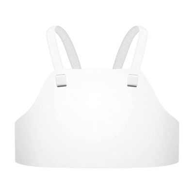 Deevoka Breast Protector Adults Kids Body Protective Adjustable Strap Karate Fencing Sports Guard for Baseball, Rugby, Boxing, Sanda, Kickboxing, Men XS 50-70cm