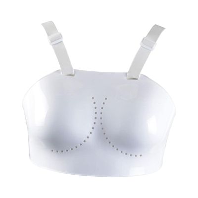 Deevoka Breast Protector Adults Kids Body Protective Adjustable Strap Karate Fencing Sports Guard for Baseball, Rugby, Boxing, Sanda, Kickboxing, Women M 90-94cm
