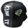 Kuwait Country Black White Letter Crest Patch On Side Embroidered Hat Cap view 2