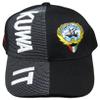 Kuwait Country Black White Letter Crest Patch On Side Embroidered Hat Cap view 3