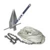 Lewmar PGX Galvanized Fluke Anchor Kit 8 lbs., for Boats up to 24', Includes Anchor, 5' of 1/4" G4 Chain, 125' of 1/2" 3-Strand rode - 2020222277 view 1