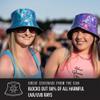 White Bucket Hat for Women & Men - Cute Bucket Hats - Festival Hat - Adjustable, Comfortable and 50+ SPF Protection Rave Accessories for Adults, Teens and Kids view 4