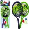 JA-RU Marvel Hulk Racket Ball Bundle Set Game (1 Pack, 2 Rackets) Plastic Paddle Tennis Racket Toys for Kids & Teens. Fun Indoor & Outdoor Summer Sports Games & Pool Beach Activities B-6826-1s view 1