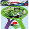JA-RU Marvel Hulk Racket Ball Bundle Set Game (1 Pack, 2 Rackets) Plastic Paddle Tennis Racket Toys for Kids & Teens. Fun Indoor & Outdoor Summer Sports Games & Pool Beach Activities B-6826-1s view 2