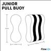 Flow Swim Gear Training Pull Buoy - Pull Float for Pool Lap Swimming in Adult and Junior Sizes (Pink/Black, Adult) view 3